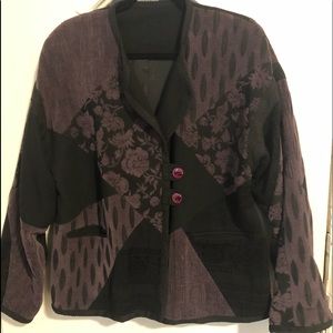 Boho style patterned jacket